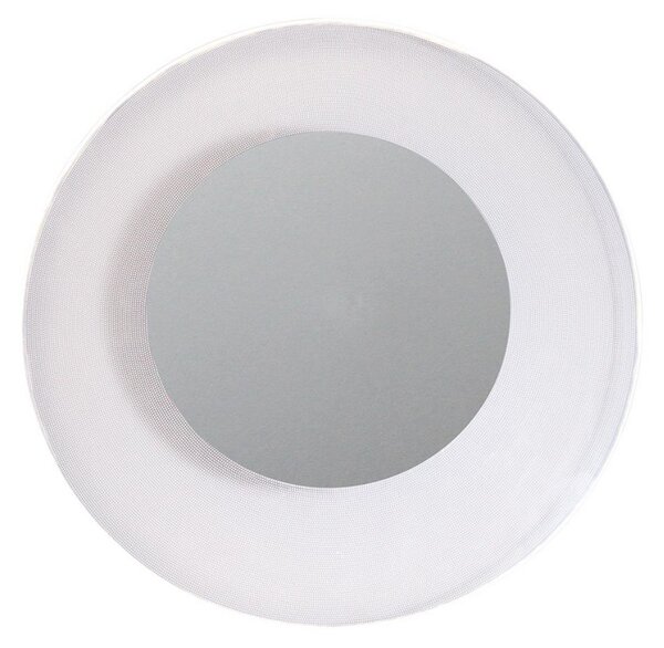 DOTLUX LED лампа за таван MOONBASE сребриста Ø 37 cm алуминий/акрил CCT, Металик, Дневна/трапезария, Алуминий, Модерен