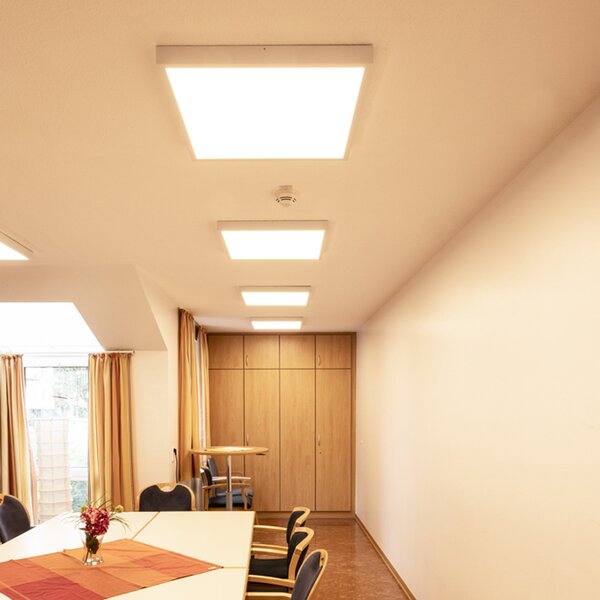 DOTLUX LED панел PANELbig-ugr, 30 x cm, бял, алуминий CCT HCL, Бял, кабинет / офис, Алуминий