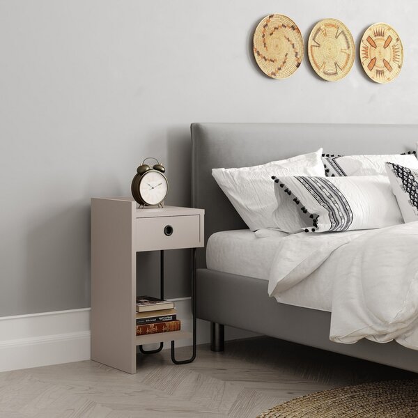 Отворено нощно шкафче Sirius Mocha 32x61x30 см