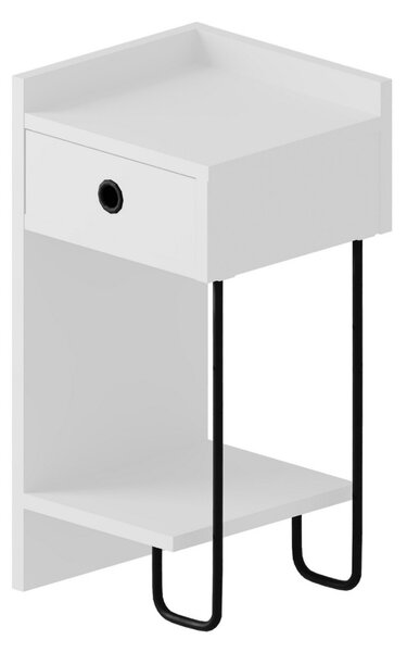 Нощно шкафче Sirius бяло 32x61x30 см