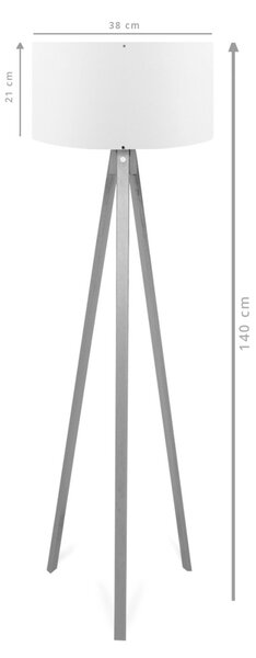 Подова лампа AYD Жълта 140x38x38 см