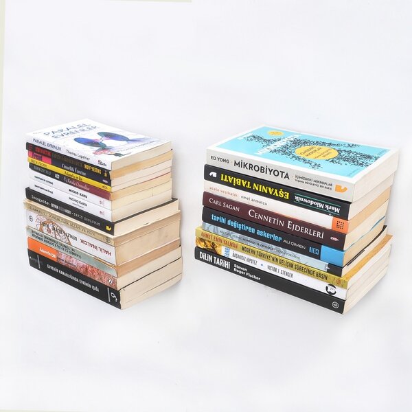 Стенен рафт за книги Wr042 Кафяв 21x15x6 см