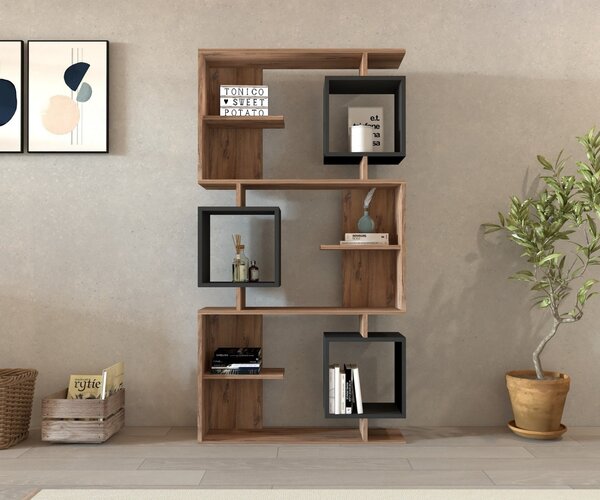 Библиотека Икардии в зелено 90x171.9x24.6 см