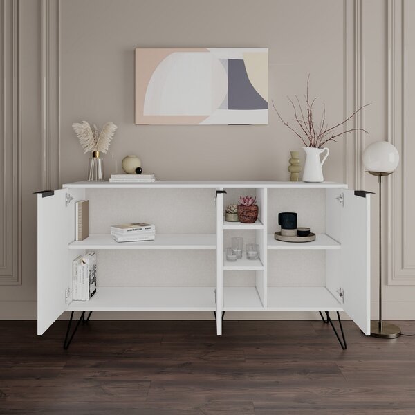 Конзола Клара Бяла 142x83x35.6 см