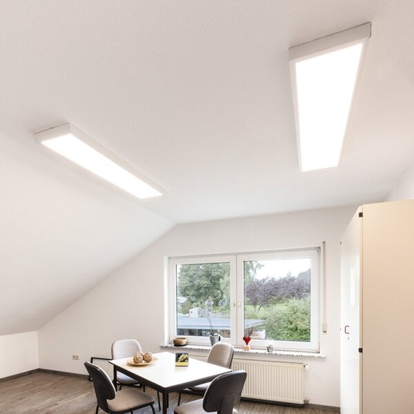 DOTLUX LED панел PANELbig-ugr, 30 x 120 cm, бял алуминий CCT HCL, Бял, кабинет / офис, Алуминий