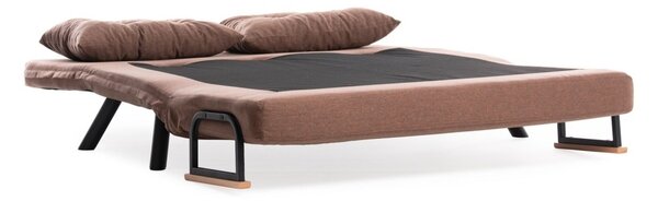 Разтегателен диван за 2 места Сандо Светлокафяв 175x133x41 см