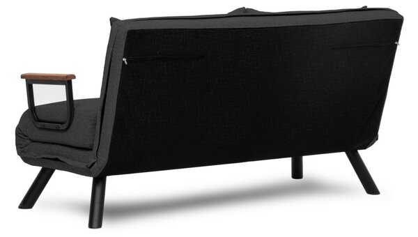 Разтегателен диван за 2 места Sando Тъмен сив 175x133x41 см