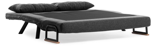 Разтегателен диван за 2 места Sando Тъмен сив 175x133x41 см
