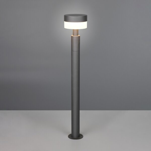 Trio Lighting LED осветление за пътеки Mackenzie, височина 95 cm, антрацит, алуминиев отлив, Сив, Алуминий, Модерен