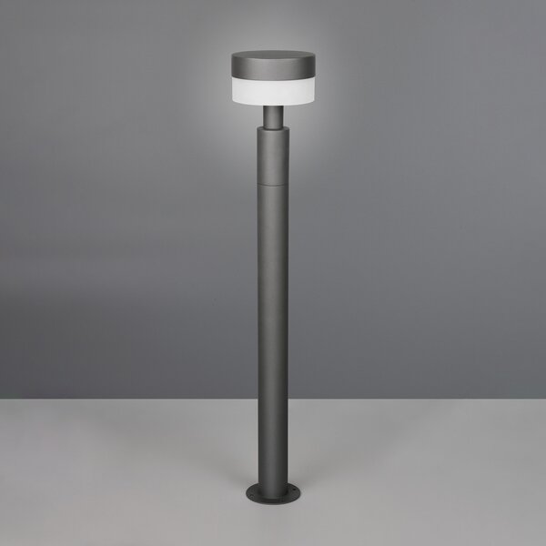Trio Lighting LED осветление за пътеки Mackenzie, височина 95 cm, антрацит, алуминиев отлив, Сив, Алуминий, Модерен