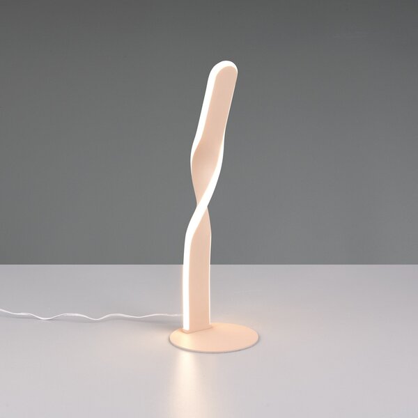 Reality Leuchten LED настолна лампа Ginko, пясъчна, метал, височина 40,5 cm, Бежов, Дневна/трапезария, Метал, Модерен
