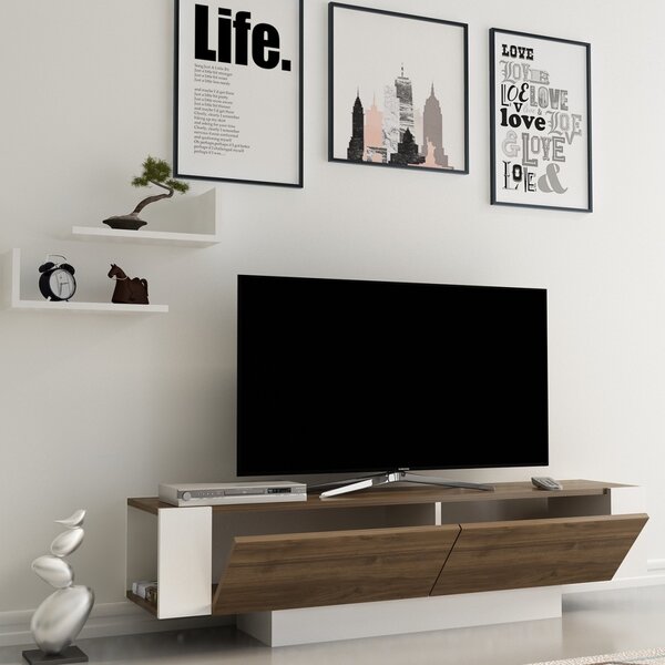 ТВ конзола Матера Орех 150x41.6x31.5 см