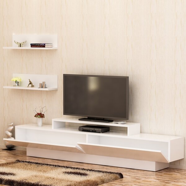 ТВ конзола Lucca бяла 180x40x31 см