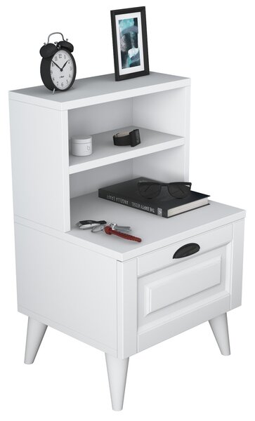 Нощно шкафче BD105 Бяло 45x74.4x40 см