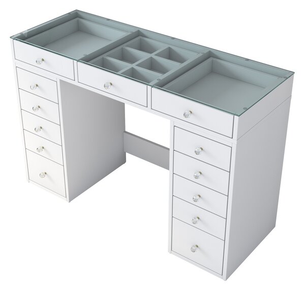 Тоалетна маса BJ105 Бяла 120x79.8x44.5 см