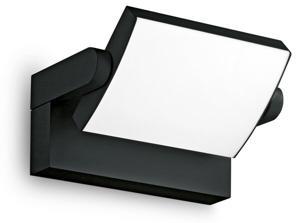 IDEAL LUX Ideal Lux LED външна стена лампа Swipe, черна, IP54, 3.000 K, Черен, Метал, Модерен