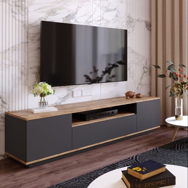 ТВ конзола Fr7 антрацит 180x44.6x44.5 см