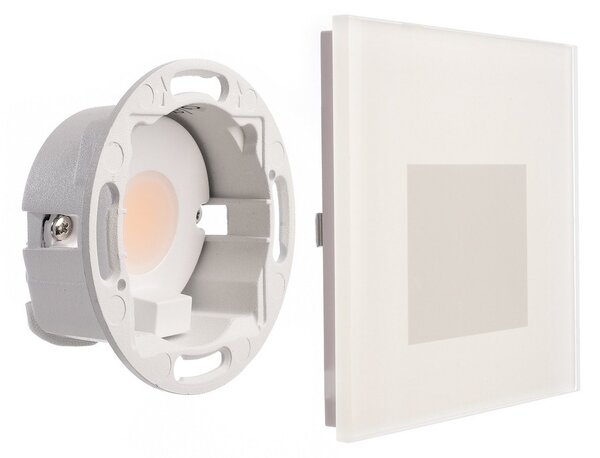Deko-Light LED осветление за вграждане SET Alwaid, матирано стъкло, 8 x cm, 2 700 K, Бял, Коридор, Стъкло, Модерен, Ъглово вградено осветление