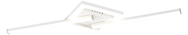 Бяла LED светлина за таван 16x54 cm Viale - Trio