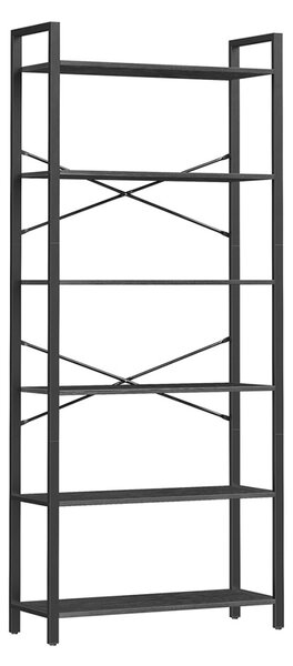 Библиотека Vasagle Черен 80x30x184.3 см