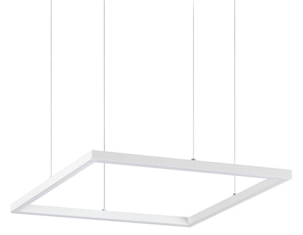 IDEAL LUX Ideal Lux LED висяща лампа Oracle Slim 50 x cm бяла 3.000 K, Бял, Дневна/трапезария, Алуминий, Модерен