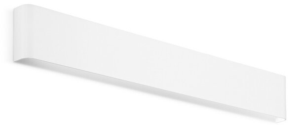 IDEAL LUX Стенен LED светилник Delta, бял, ширина 61 см, 3000 K, Бял, Дневна/трапезария, Алуминий, Модерен, Стенна ъглова