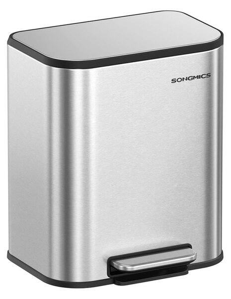 Кош за боклук Songmics Сив 36.6x30x42.5 см