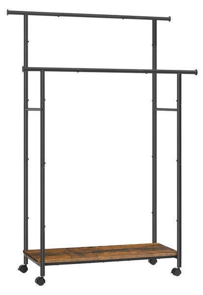 Закачалка на колелца Songmics Кафява 98.5x39.6x156.8 см