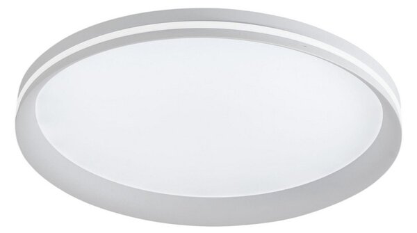 Fabas Luce LED таванна лампа Isy, бяла, Ø 45 cm, метал, CCT, с димер, Затъмняване, Бял, Дневна/трапезария, Метал, Модерен