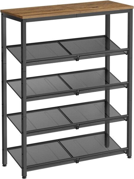 Шкаф за обувки Vasagle Кафяв 75x28x93 см