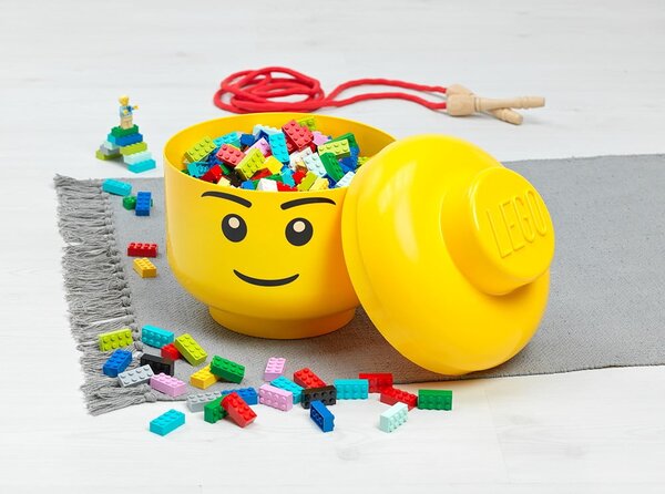 Жълта кутия за съхранение Silly, ⌀ 16,3 cm - LEGO®