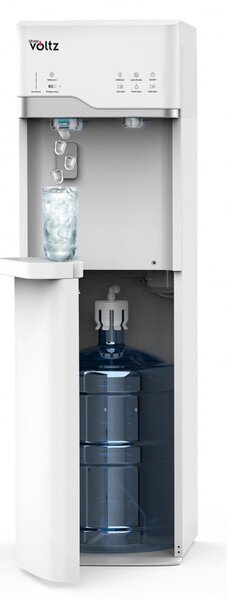 Диспенсър с ледогенератор Oliver Voltz OV51449G, 120-420W, 10°-90°C, Долно зареждане, Компресорно охлаждане, Бял