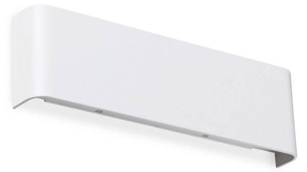 IDEAL LUX Стенен LED светилник Delta, бял, ширина 30 см, 3000 К, Бял, Дневна/трапезария, Алуминий, Модерен, Стенна ъглова