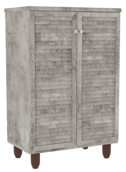 Шкаф за обувки SANTΟ за 10 чифта антрацитен античен 60x34.5x91.5cm