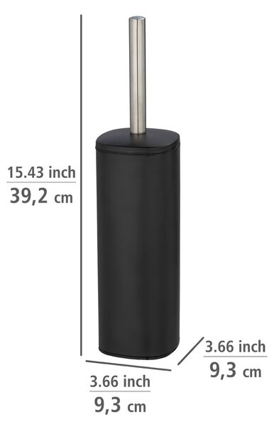 Черна четка за тоалетна от неръждаема стомана Alassio - Wenko