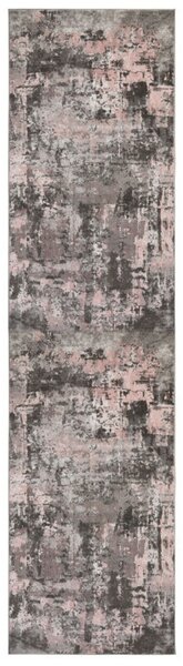Пътека Wonderlust Сиво/Розово 80X300 см, Flair Rugs