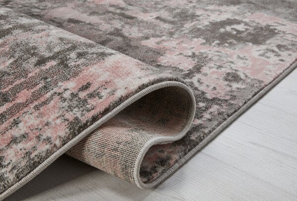 Пътека Wonderlust Сиво/Розово 80X300 см, Flair Rugs