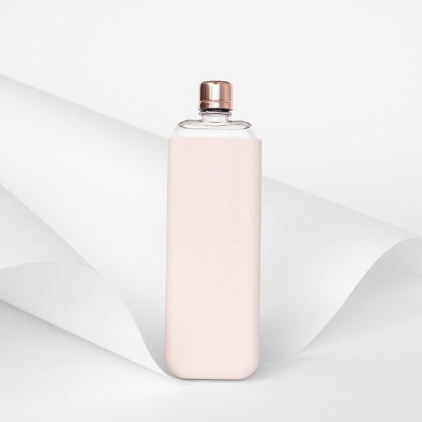 Розов силиконов ръкав за бутилка SLIM Sleeve Slim - Memobottle