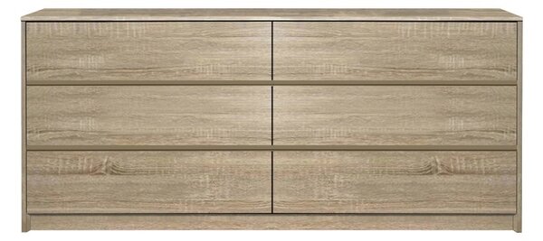 Скрин Kuanger от MDF в естествен цвят 120x40x70 cm