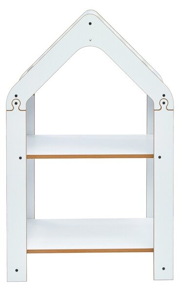 Монтесори етажерка Zoilen бяло синьо mdf 57x34x70 cm