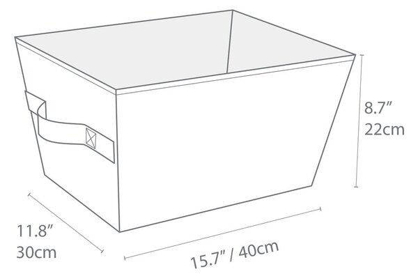 Текстилна кошница за съхранение 30x40x22 cm Soft Storage – Bigso Box of Sweden