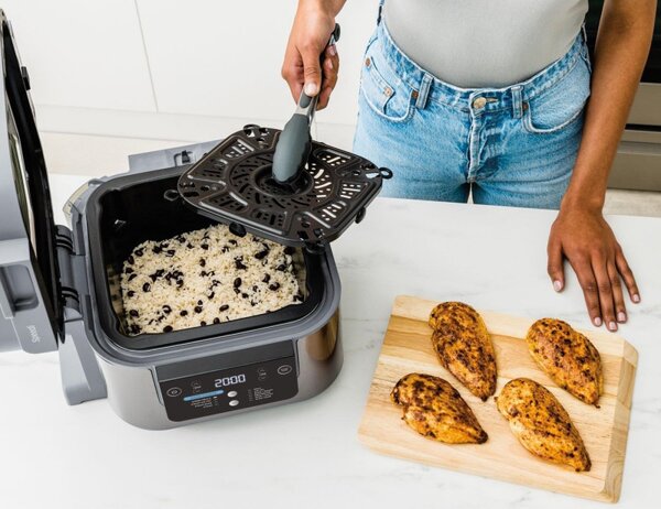Мултикукър под налягане NINJA ON400EU, 1760W, 5.7L, Speedi Meals, 10 програми, Сив