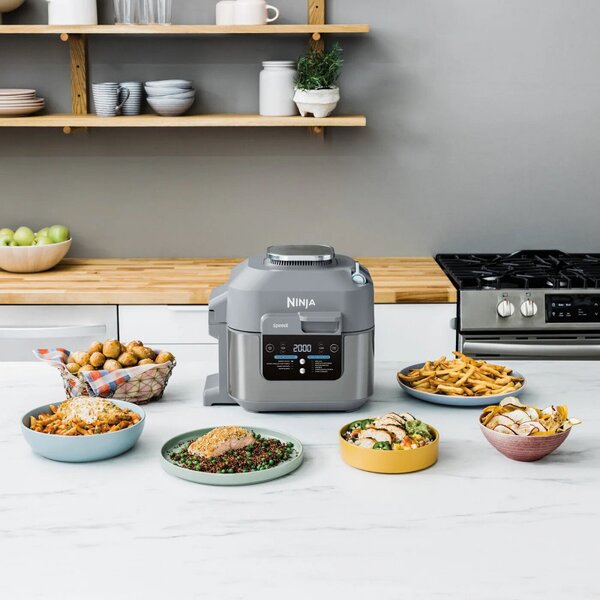 Мултикукър под налягане NINJA ON400EU, 1760W, 5.7L, Speedi Meals, 10 програми, Сив
