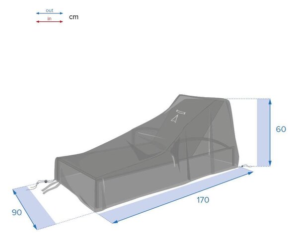 Защитно покривало Hesperide Hambo за шезлонг, Размер M