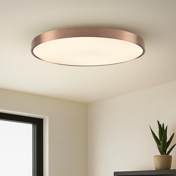Immax NEO 07323L-LED таванно осветително тяло SEMPLICI 96W/230V Ø80 см, димируемо, Wi‑Fi Tuya, розово + дистанционно управление