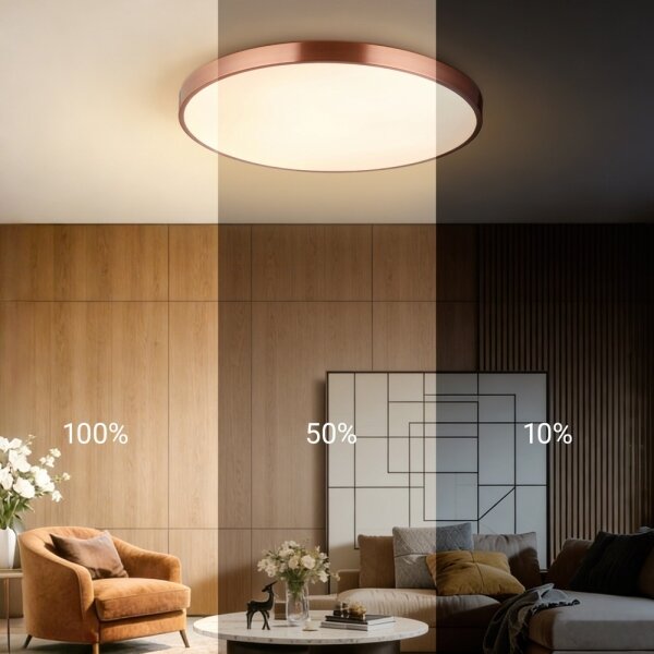 Immax NEO 07323L-LED таванно осветително тяло SEMPLICI 96W/230V Ø80 см, димируемо, Wi‑Fi Tuya, розово + дистанционно управление