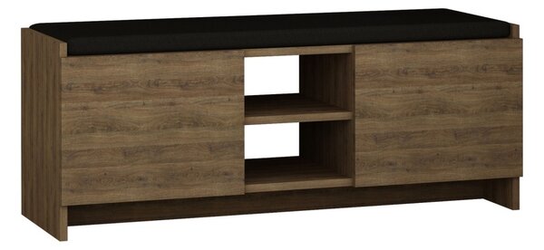 Шкаф за обувки с пейка Zulla Oak 110x43x37 cm