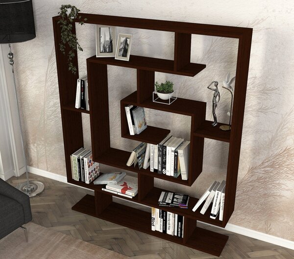 Библиотека Sarmasik Wenge 124,8x149,4x22 cm