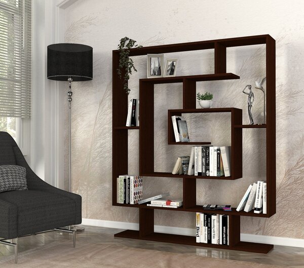 Библиотека Sarmasik Wenge 124,8x149,4x22 cm