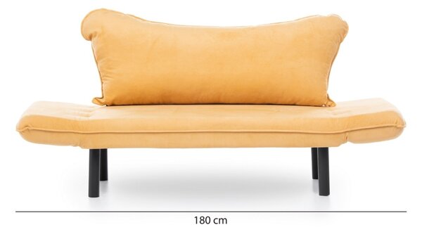 Диван с 2 места Chatto Mustar 140x70x65 cm